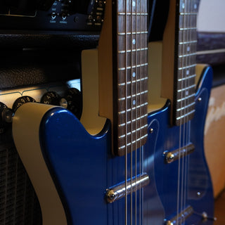 Double Neck Electric / Baritone Guitar – Metallic Blue