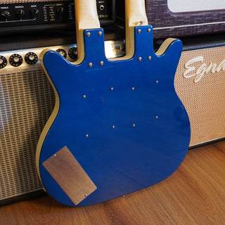 Double Neck Electric / Baritone Guitar – Metallic Blue