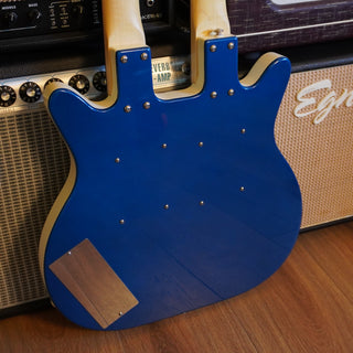 Double Neck Electric / Baritone Guitar – Metallic Blue