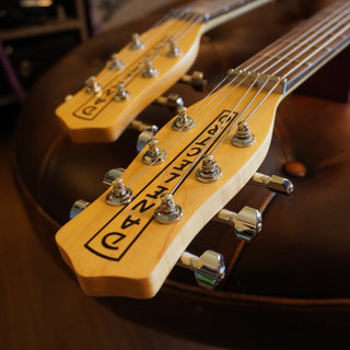 Double Neck Electric / Baritone Guitar – Metallic Blue