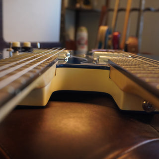 Double Neck Electric / Baritone Guitar – Metallic Blue
