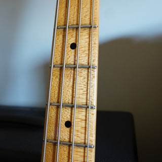 2020 Masterbuilt Jason Smith Offset Telecaster Bass Journeyman Relic – Aged Candy Apple Red
