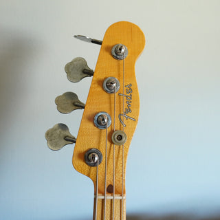 2020 Masterbuilt Jason Smith Offset Telecaster Bass Journeyman Relic – Aged Candy Apple Red