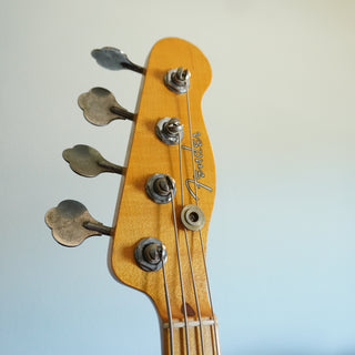2020 Masterbuilt Jason Smith Offset Telecaster Bass Journeyman Relic – Aged Candy Apple Red