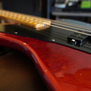 2020 Masterbuilt Jason Smith Offset Telecaster Bass Journeyman Relic – Aged Candy Apple Red