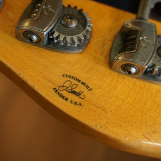 2020 Masterbuilt Jason Smith Offset Telecaster Bass Journeyman Relic – Aged Candy Apple Red
