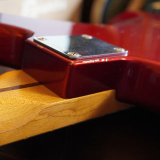 2020 Masterbuilt Jason Smith Offset Telecaster Bass Journeyman Relic – Aged Candy Apple Red