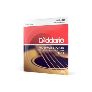 D’Addario EJ17 Phosphor Bronze Acoustic Strings (13–56 Medium)