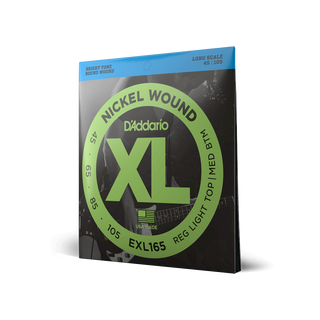 D’Addario EXL165 Nickel Wound Bass Strings (45–105 Regular Light)